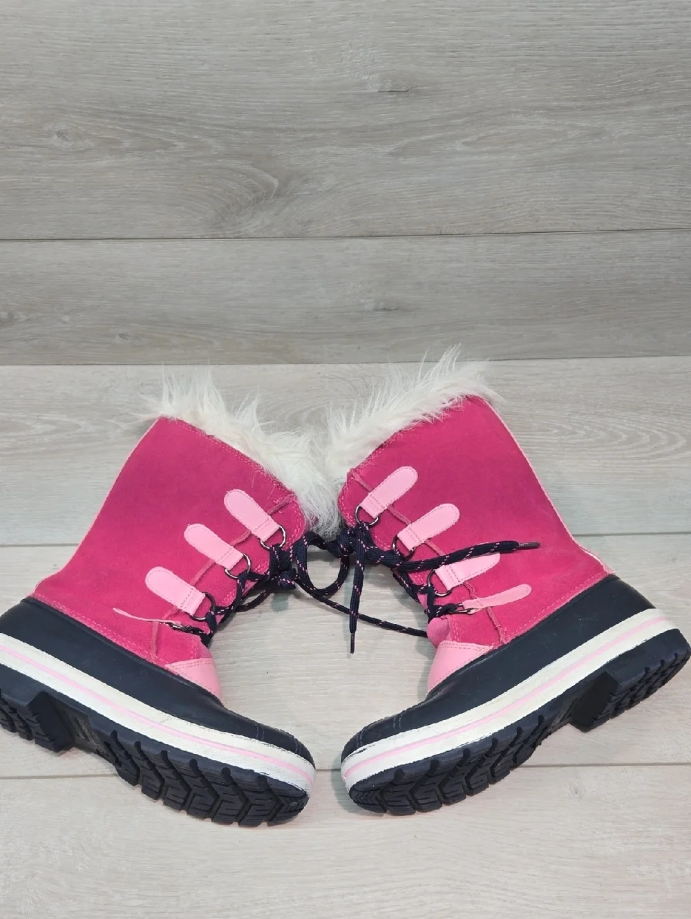 Ozark Trail Big Girl 3M Thinsulate Water Resistant 200gr Winter Boots Shoes Sz 3